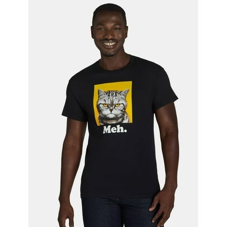 Meh Cat Graphic Tee, 3XL
