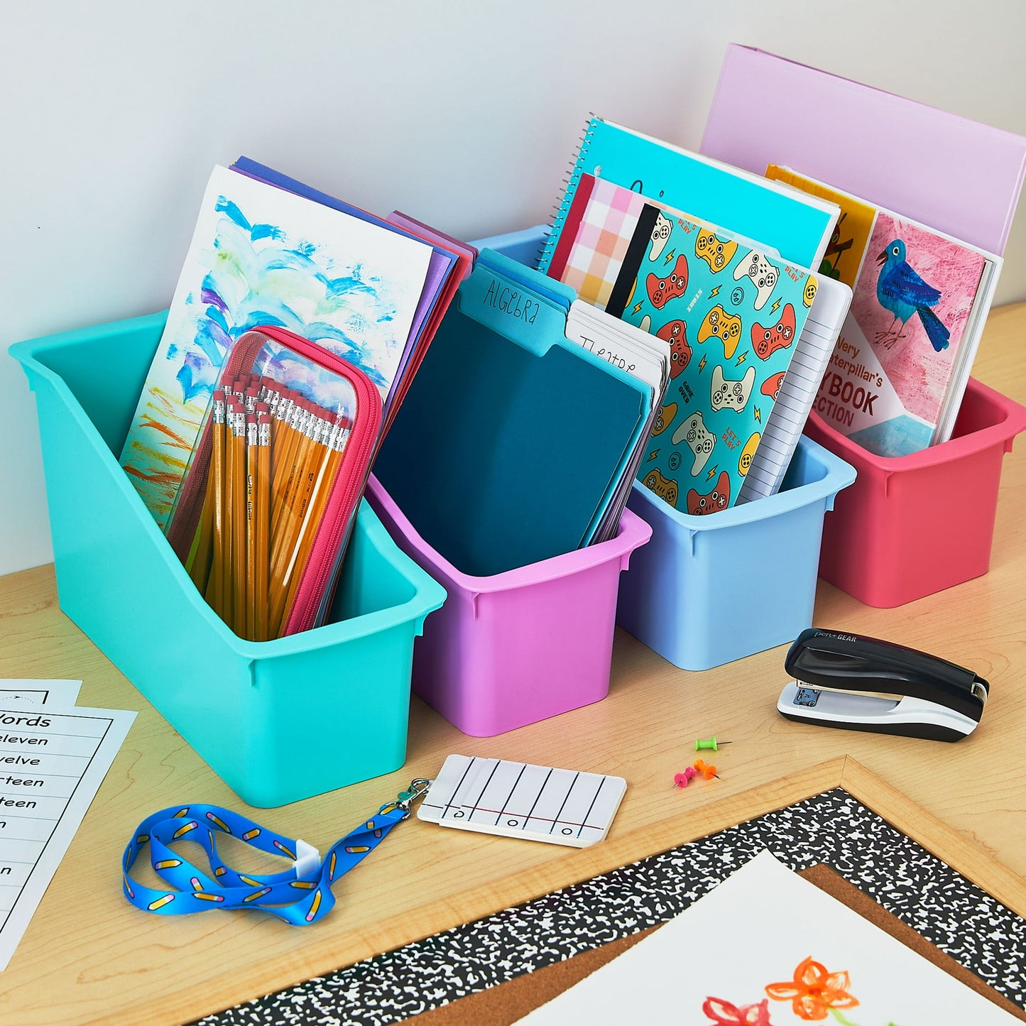 Pen+Gear Book Bin, Desktop Organizer, 1-Pack