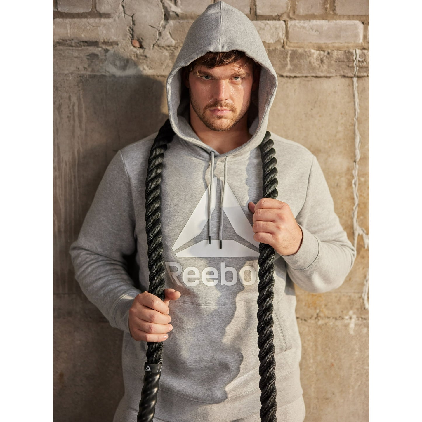 Reebok Men's and Big Men's Big Logo Fleece Hoodie Sweatshirt