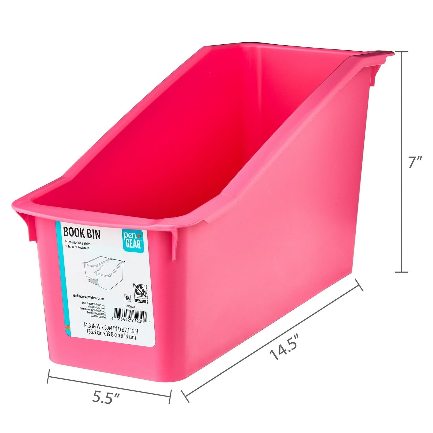 Pen+Gear Book Bin, Desktop Organizer, 1-Pack