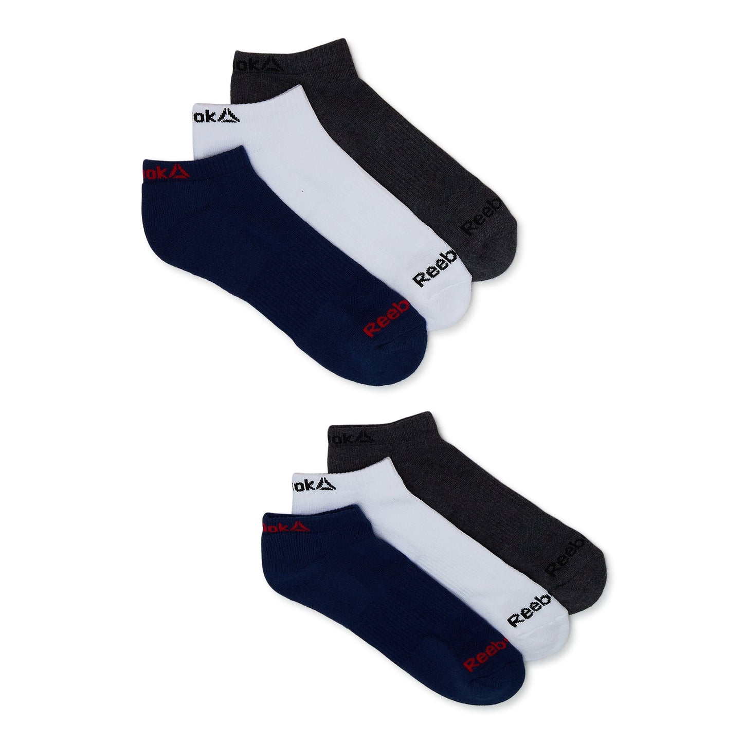 Reebok Men's Socks, Performance Cotton Blend Low Cut Socks, 6-Pack
