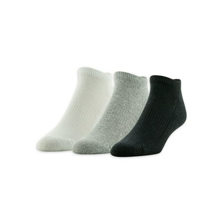 Athletic Works Men's Garment Dyed No Show Socks 3 Pair