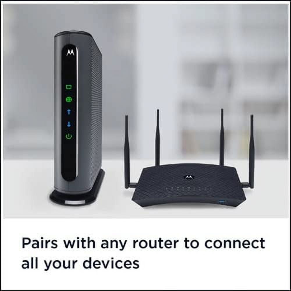 Motorola MB7420 (16x4) Cable Modem, DOCSIS 3.0 , Certified by XFINITY by Comcast, Spectrum, Time Warner Cable, Cox, & more , 686 Mbps Max Speed