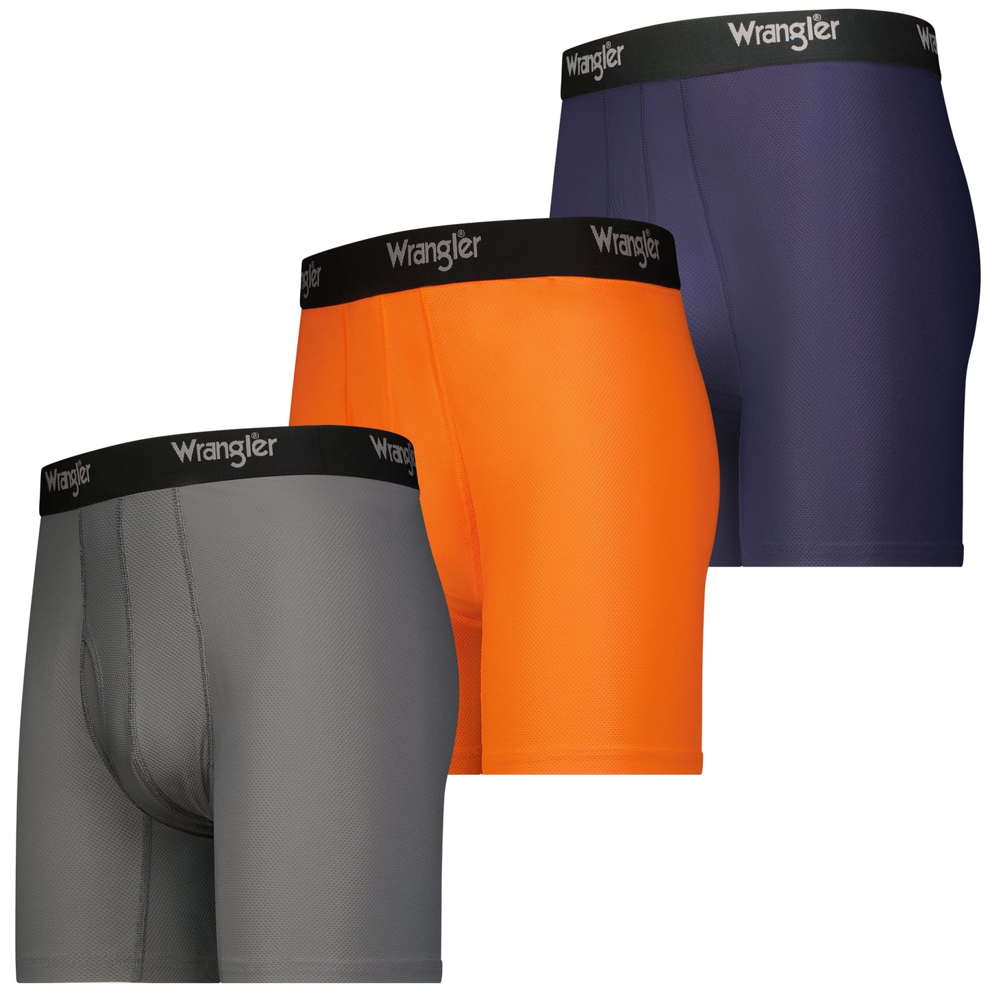 Wrangler Men's Breathable Mesh Boxer Briefs, 3 Pack