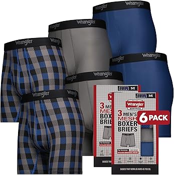 Grey Matter Concepts Wrangler Men's Mesh Boxer Briefs Pack of 3