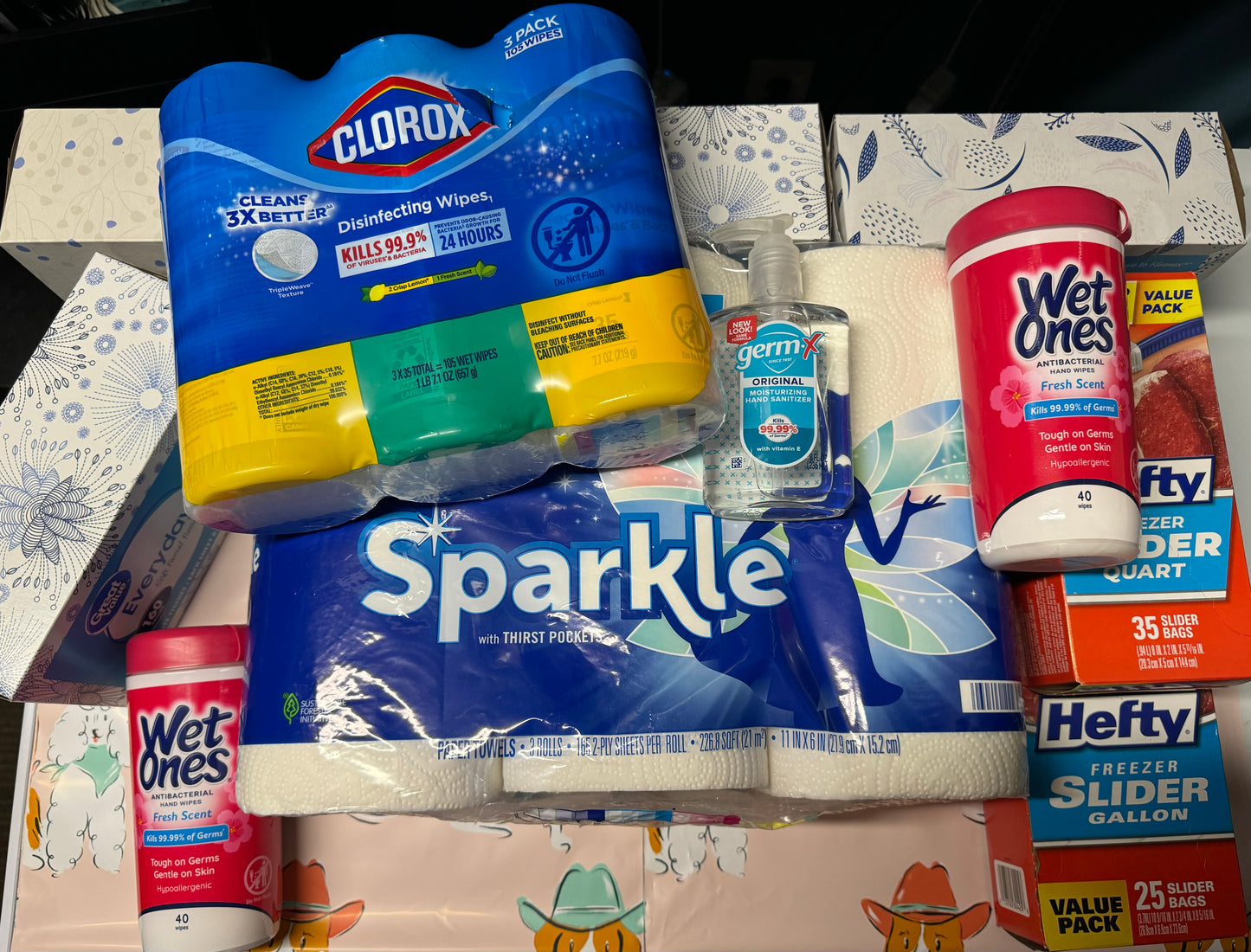 Back to School Classroom Essentials Kit Clorox, Sparkle, Wet Ones, GermX & More!!