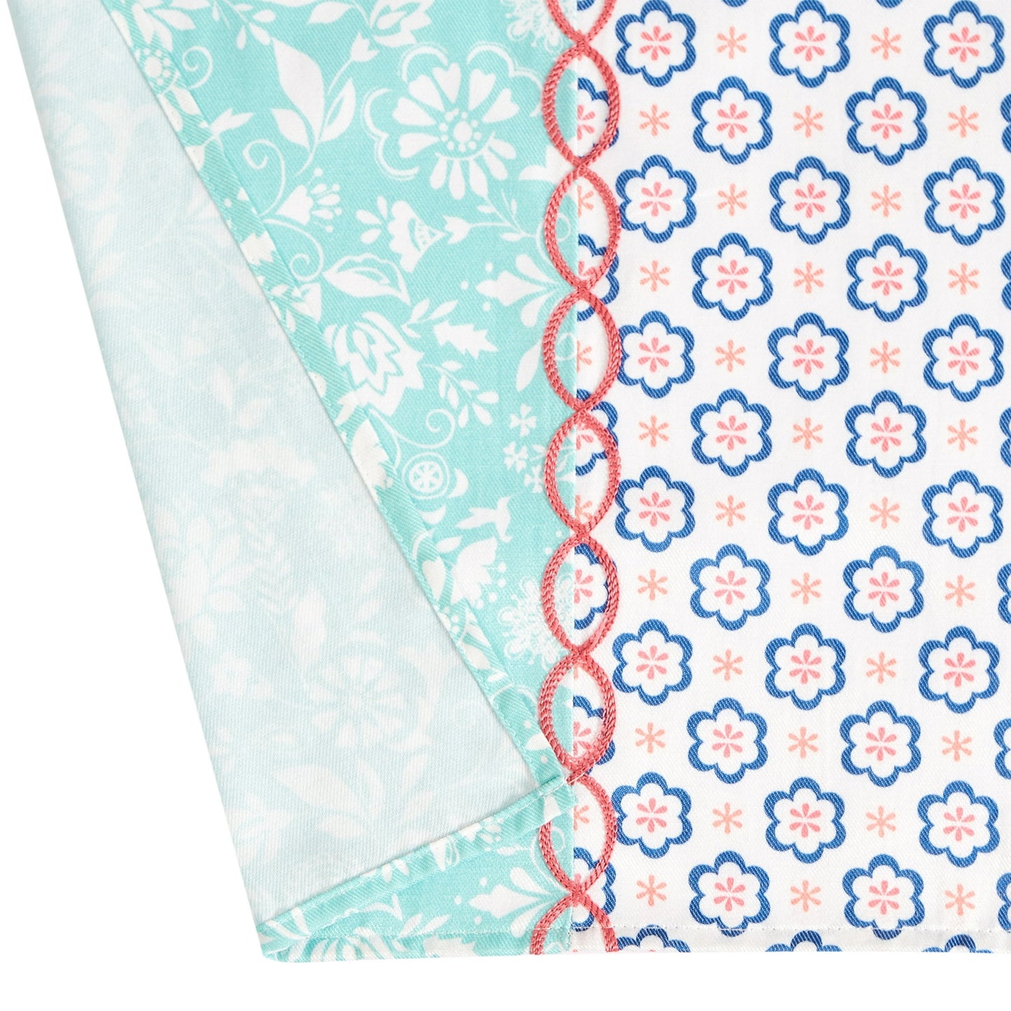 The Pioneer Woman Ditsy Patchwork Cotton-Rich Shower Curtain, 72"x72"