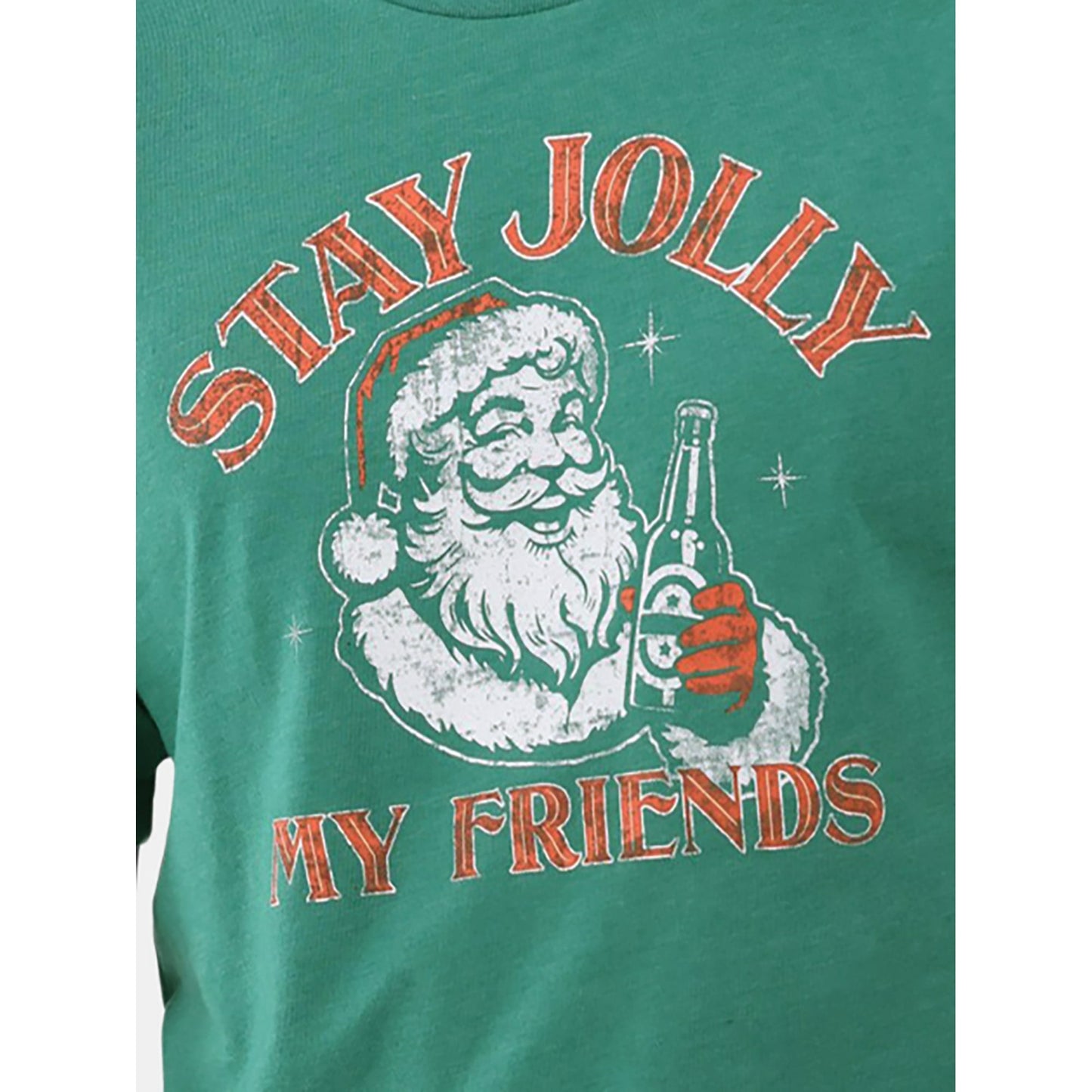 Men's Christmas Jolly Santa Graphic Tee from Holiday Time