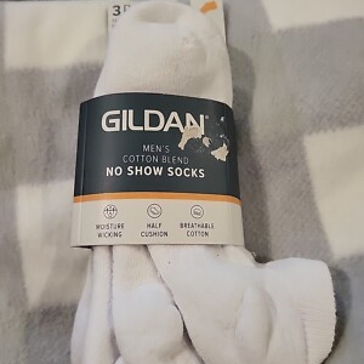 Gildan Men's No Show Socks Size 6-12