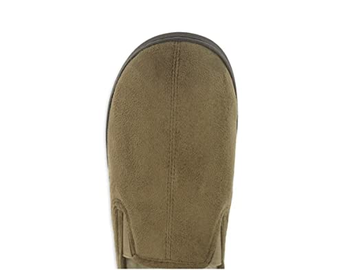 George Comfort Sherpa Slippers Brown Fur Size 7-8 Easy On/Off
