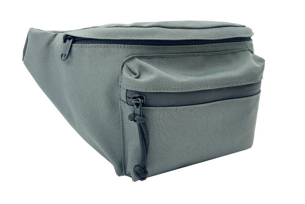 No Boundaries Men's Sustainable Waist Pack, Small, Grey