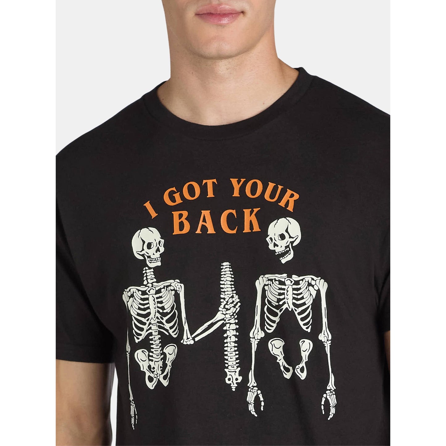 Men's Halloween Back Breaker Tee with Short Sleeves