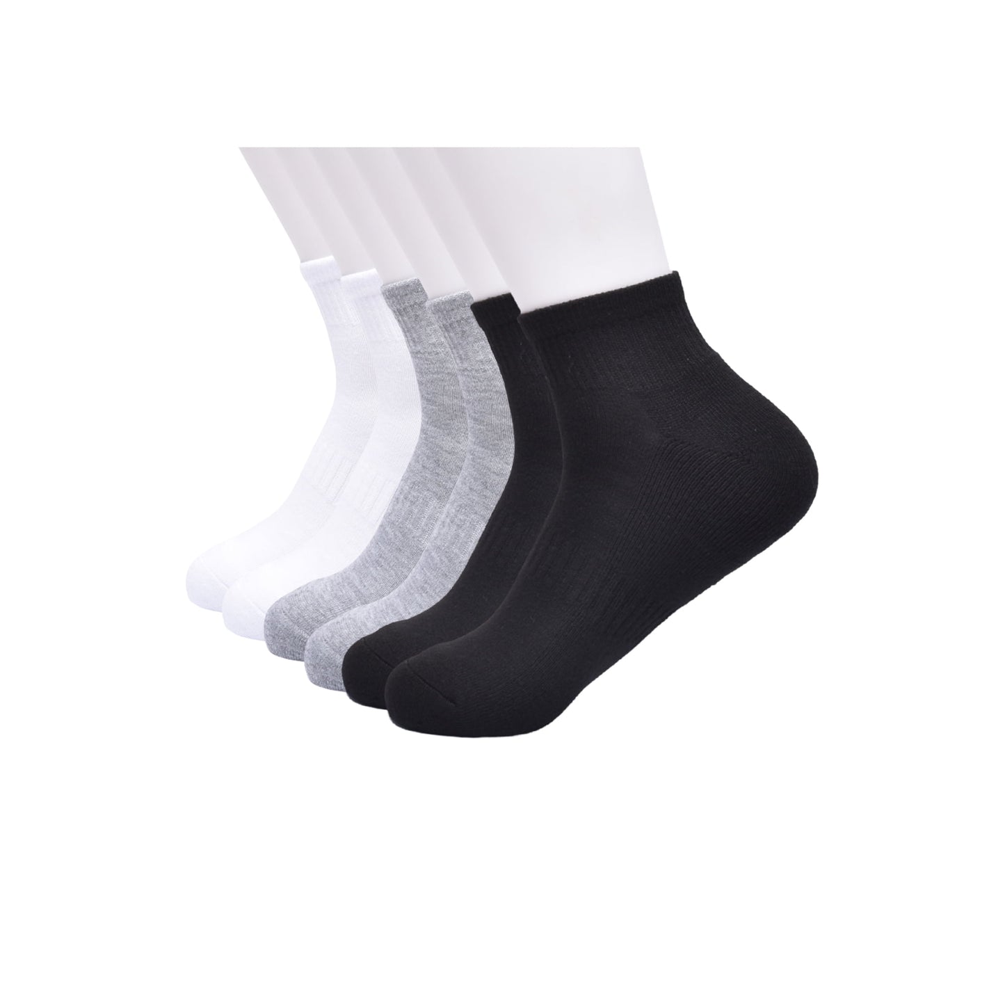 Athletic Works Men's Ankle Socks, 6-Pack