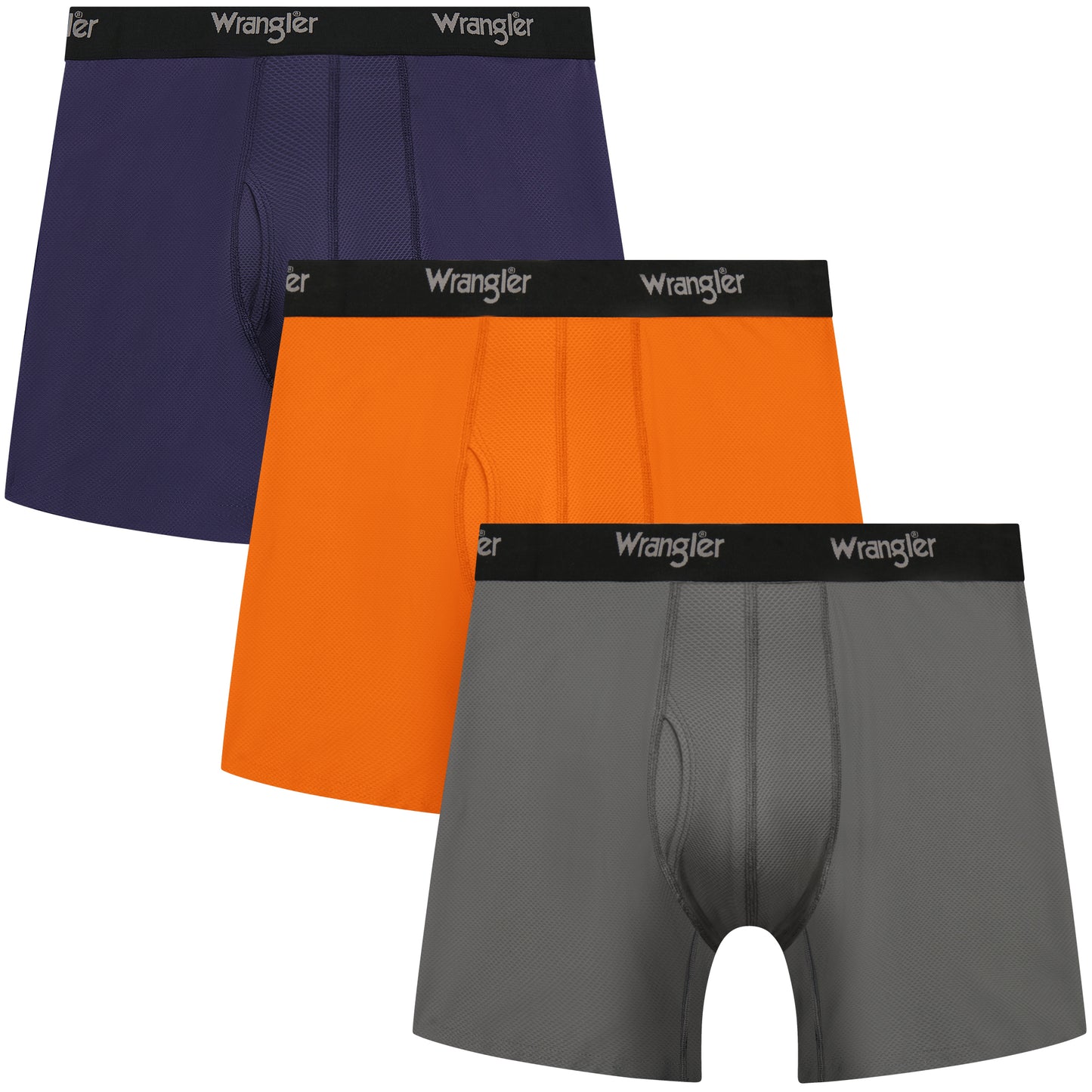 Wrangler Men's Breathable Mesh Boxer Briefs, 3 Pack