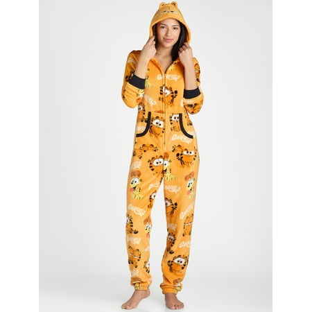 Garfield Women's Union Suit with Hood Size 2X