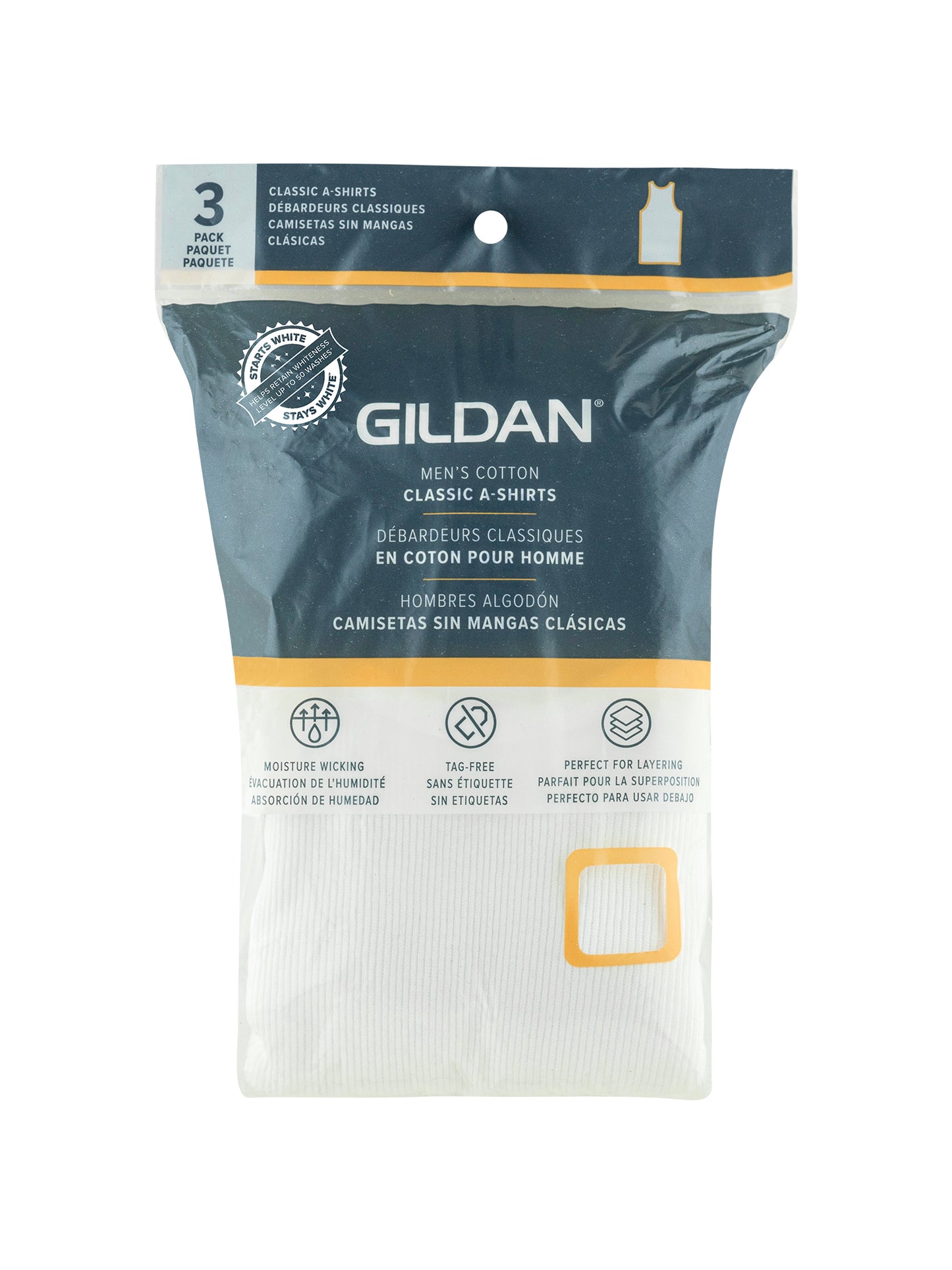Gildan Men's A-Shirts, 3-Pack