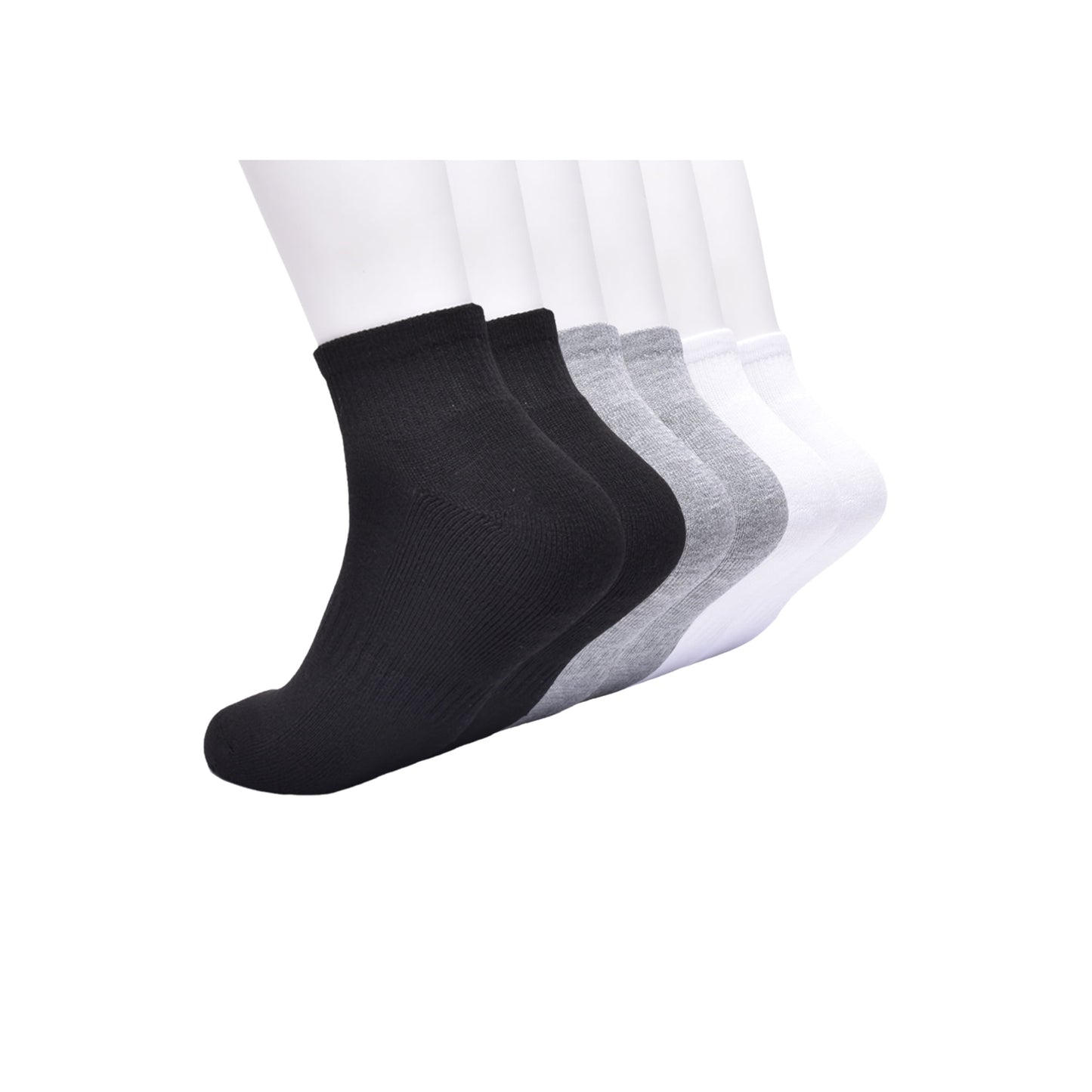 Athletic Works Men's Ankle Socks, 6-Pack