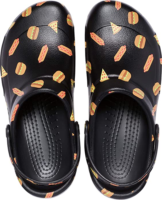Crocs Unisex Adult Men's and Women's Bistro Graphic Clog | Slip Resistant Work Shoes