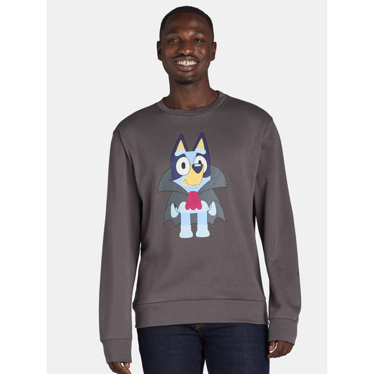 Bluey Men’s & Big Men’s Halloween Vampire Graphic Sweatshirt