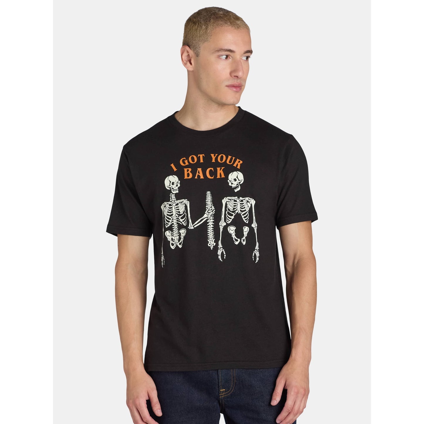 Men's Halloween Back Breaker Tee with Short Sleeves