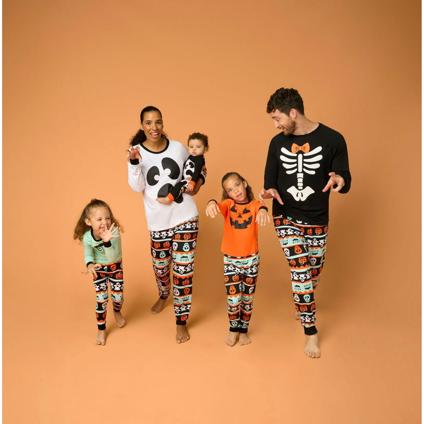 Halloween Pet Skeleton Family Pajamas by Way to Celebrate