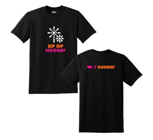 NEW Dunkin' Sip Sip Hooray Team Member Tees