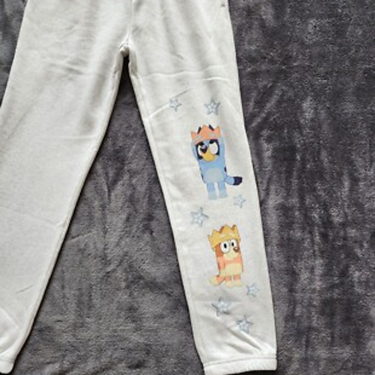 Bluey Heather Gray Graphic Joggers XXL