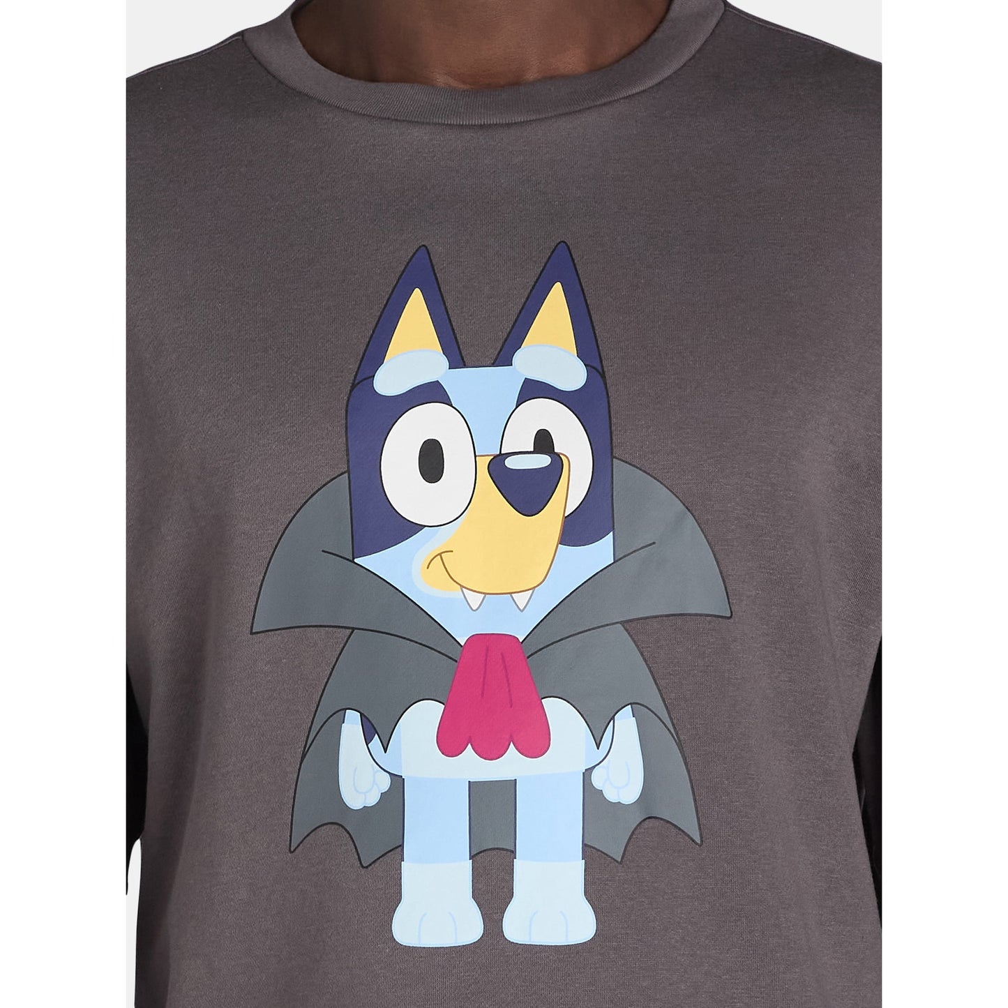 Bluey Men’s & Big Men’s Halloween Vampire Graphic Sweatshirt