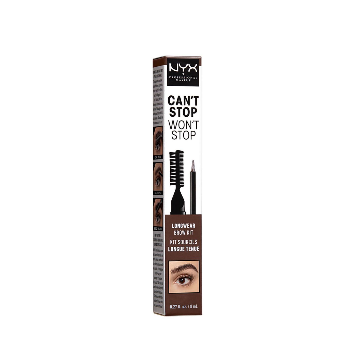 Can't Stop Won't Stop Longwear Brow Ink Kit (Brunette)- 0.27 fl oz